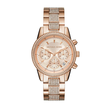Mich*el Kors Ritz Rose Gold Watch MK6485