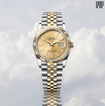 Role_x Oyster Perpetual Date Just 2Ton-Gold-Yellow Working Like Automatic