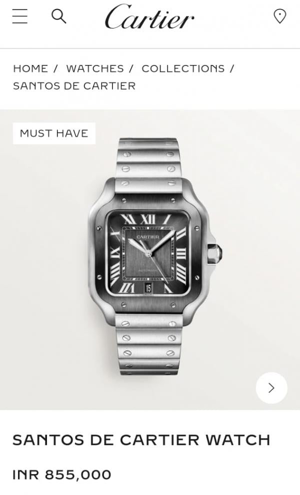 Cartie_r Santos Automatic