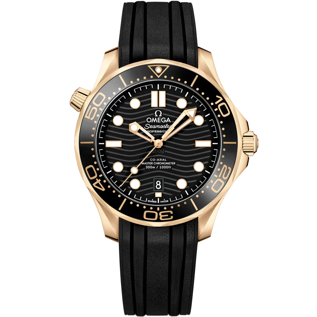 Omeg_a seamaster diver 300M automatic Black-Gold