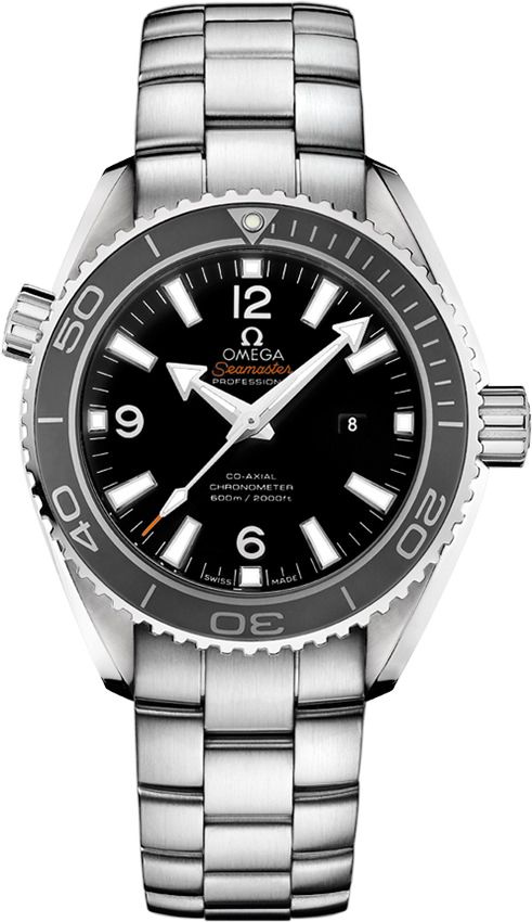 Omeg_a Seamaster Planet Ocean Quartz Japan silver Black