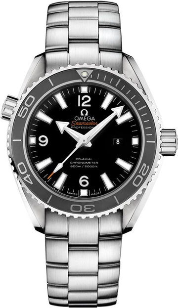 Omeg_a Seamaster Planet Ocean Quartz Japan silver Black