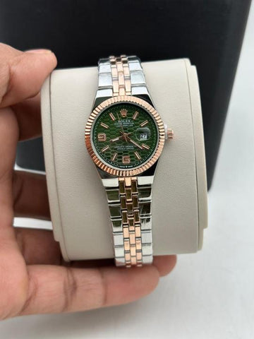 Rolex_Women_Land_Dweller_RoseGold_TT_Green