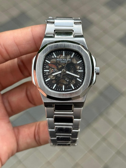 Patek_Phillipe Automatic Silver Black