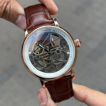 Patek_Philippe Premium Leather Transparent Brown