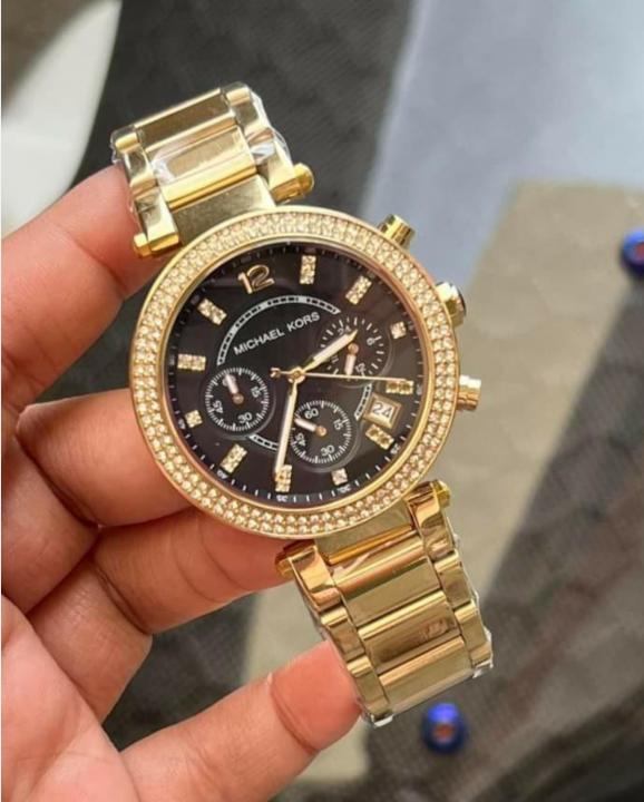 Micheal Kors Gold Black MK3790