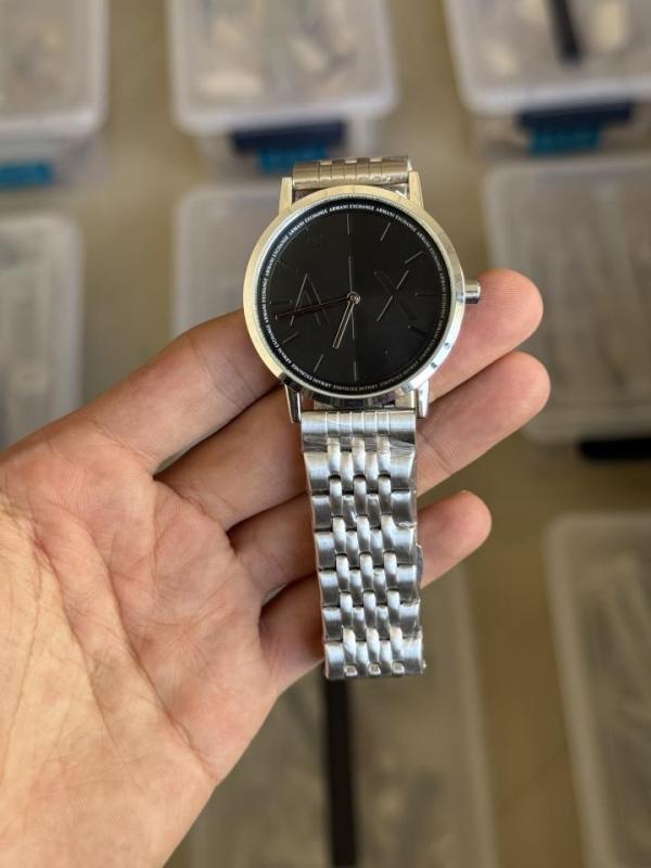 Arman i Exchange AX Silver Black Premium Watch