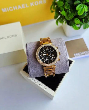 Micheal Kors Gold Black MK3790